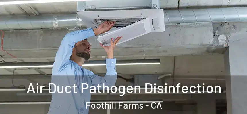  Air Duct Pathogen Disinfection Foothill Farms - CA