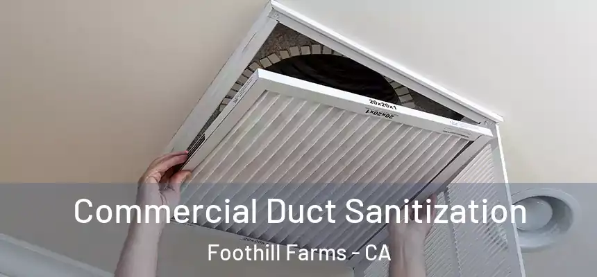  Commercial Duct Sanitization Foothill Farms - CA