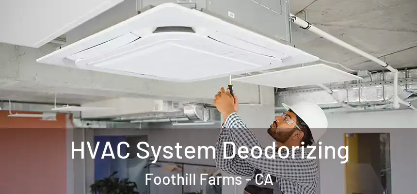  HVAC System Deodorizing Foothill Farms - CA