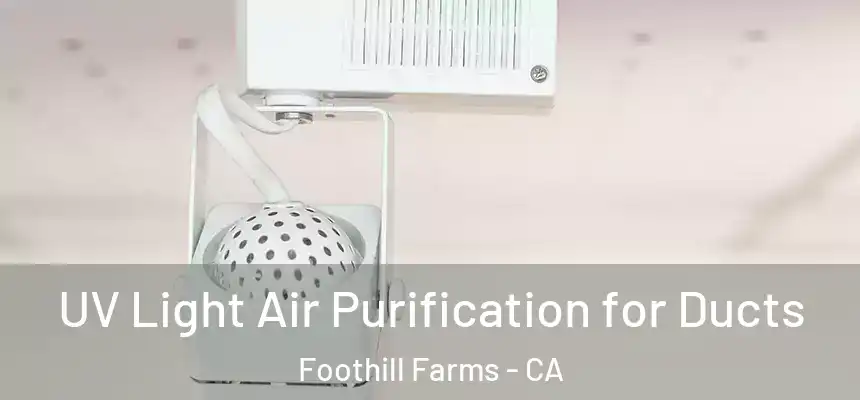  UV Light Air Purification for Ducts Foothill Farms - CA